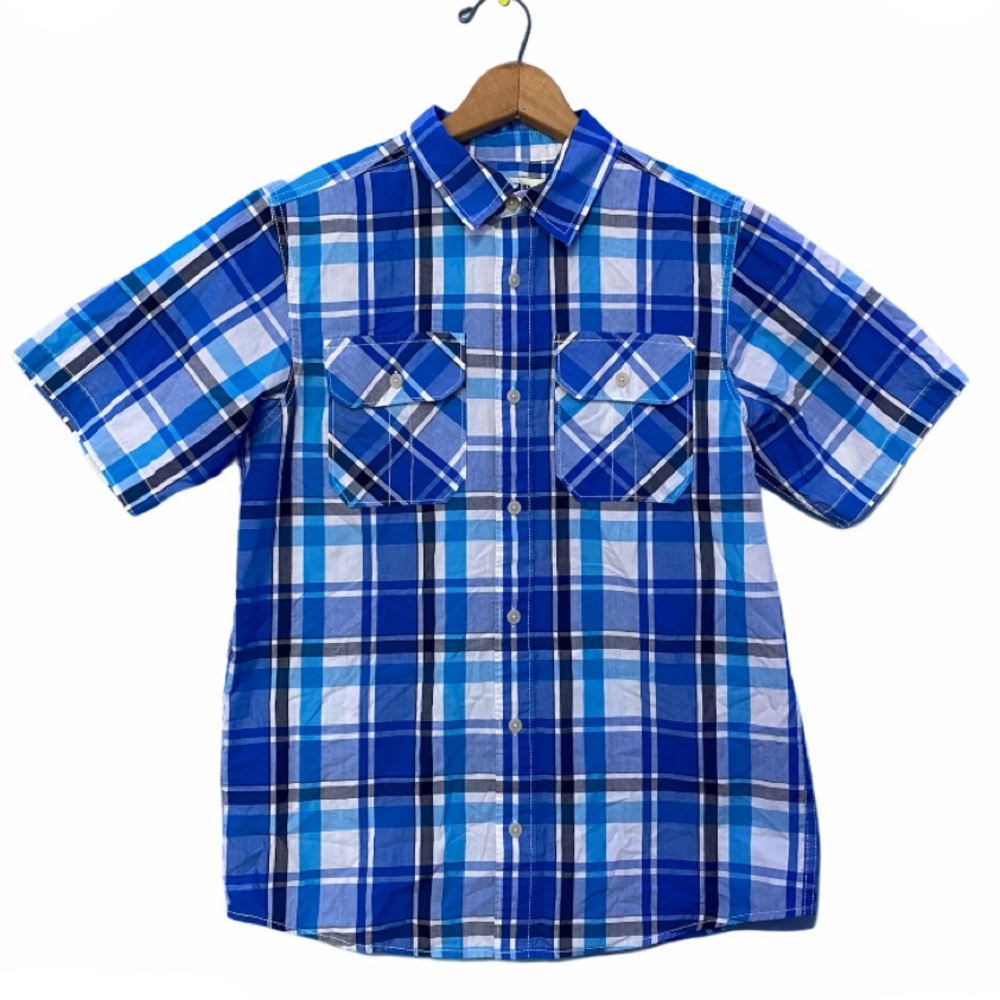 Urban Pipeline Boys XL Plaid Short Sleeve Shirt